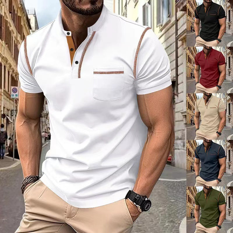 Short-sleeved Polo Shirt Summer Casual Quick-dry Tops Men Clothing Delight Stuffz