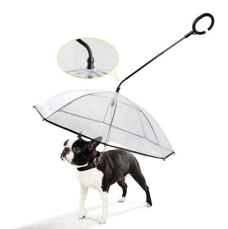 Transparent Pet Supplies Adjustable Pet C Type Umbrella Delight Stuffz