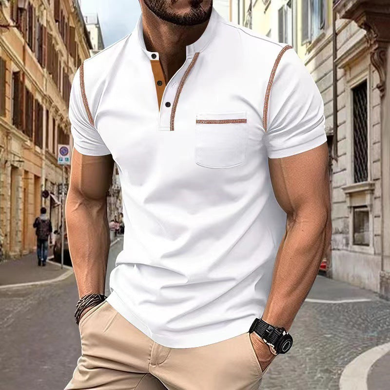 Short-sleeved Polo Shirt Summer Casual Quick-dry Tops Men Clothing Delight Stuffz