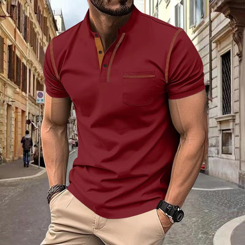 Short-sleeved Polo Shirt Summer Casual Quick-dry Tops Men Clothing Delight Stuffz