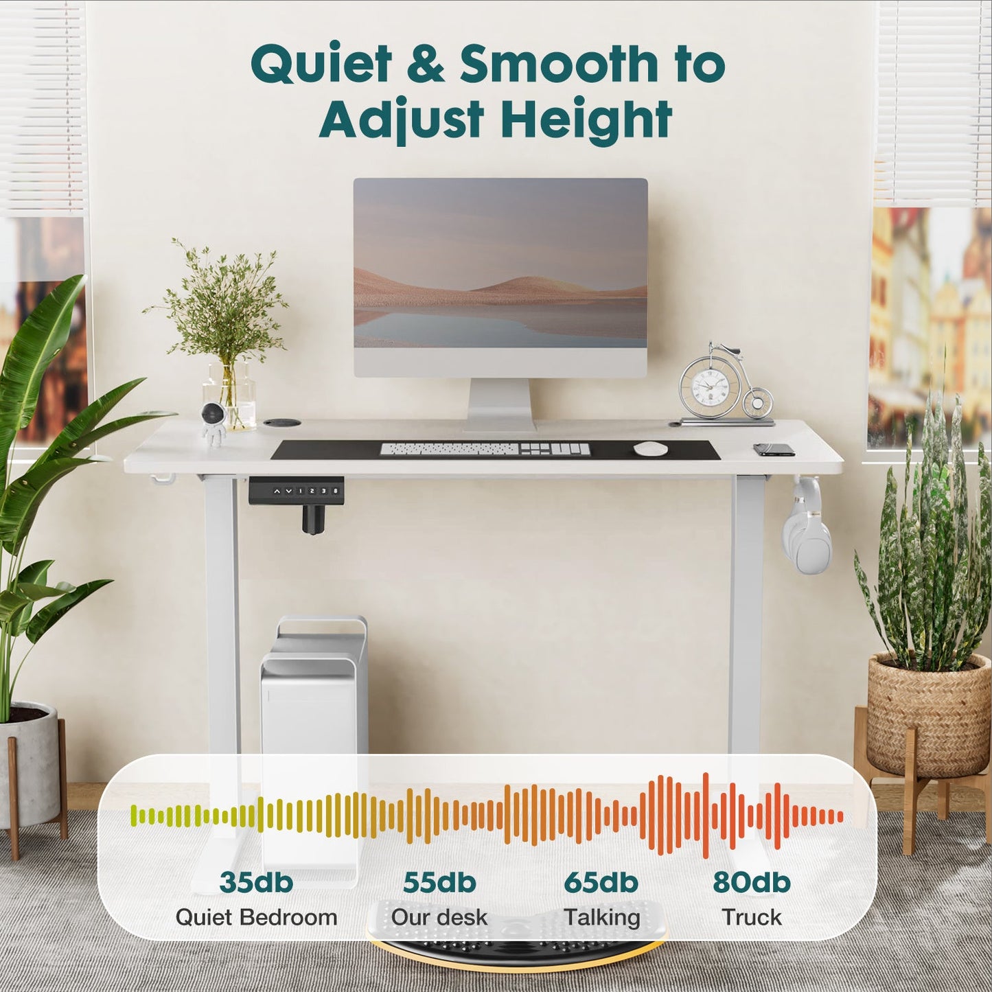 Ergonomic Height Adjustable Table Delight Stuffz