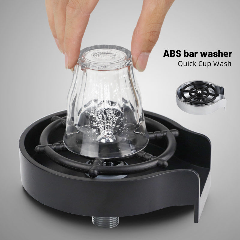 Bar Counter Cup Washer Sink High-pressure Spray Automatic Faucet Coffee Pitcher Wash Cup Tool Kitchen Delight Stuffz