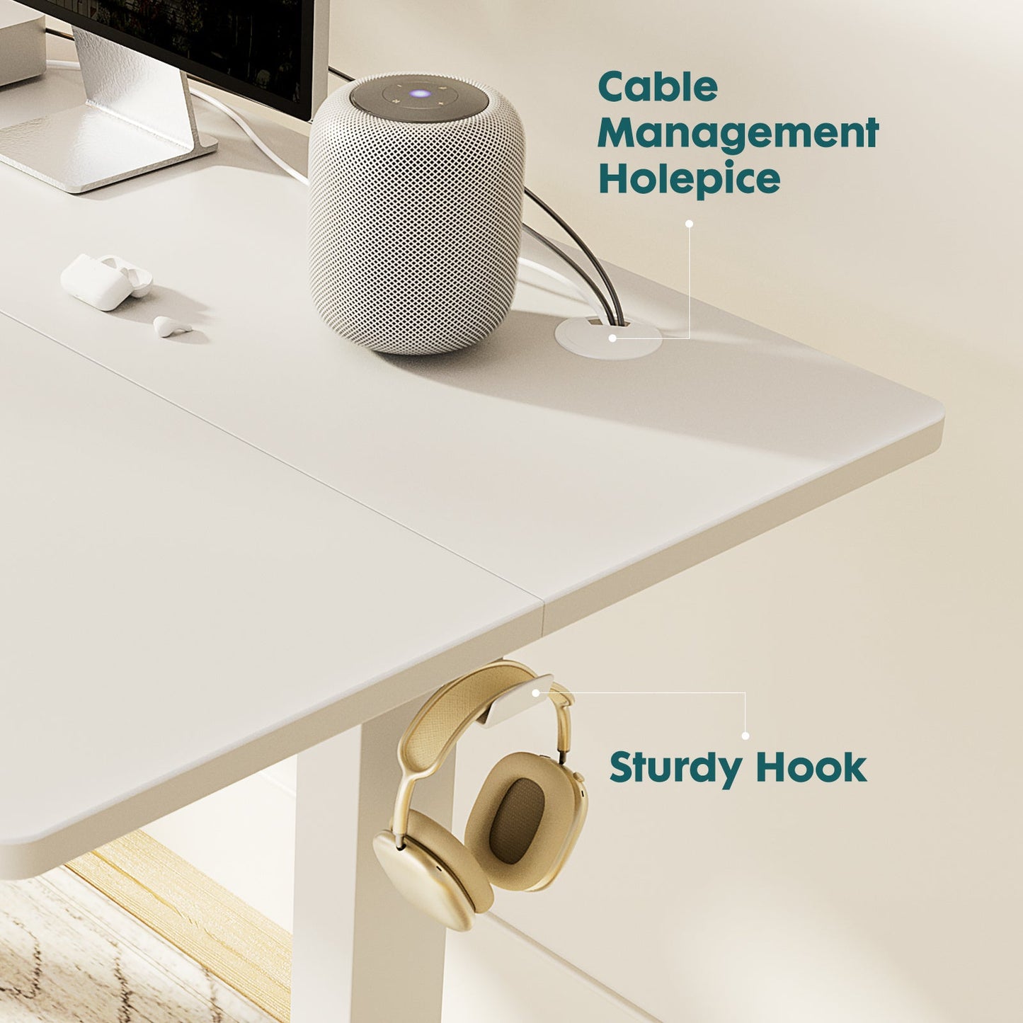 Ergonomic Height Adjustable Table Delight Stuffz