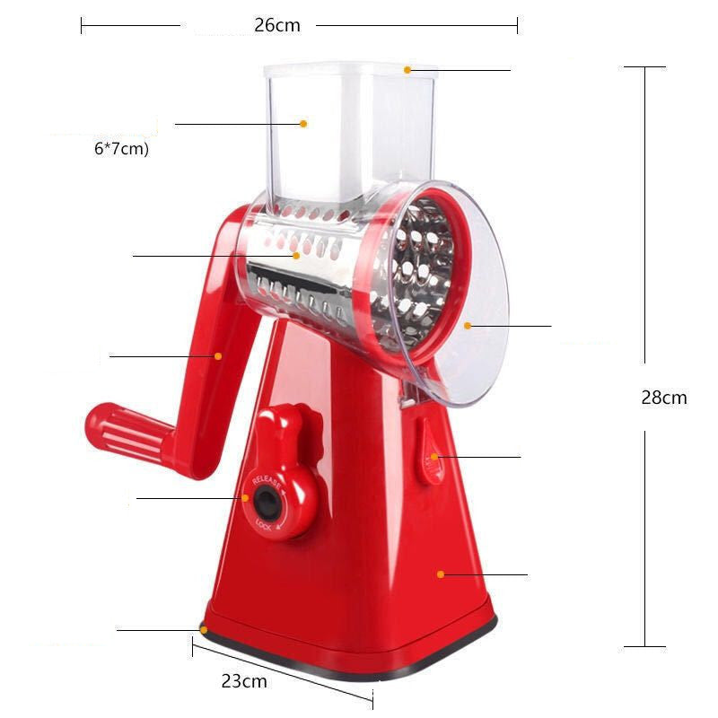 Multi-functional Vegetable Cutter Hand Drum Vegetable Cutter Slicer Delight Stuffz