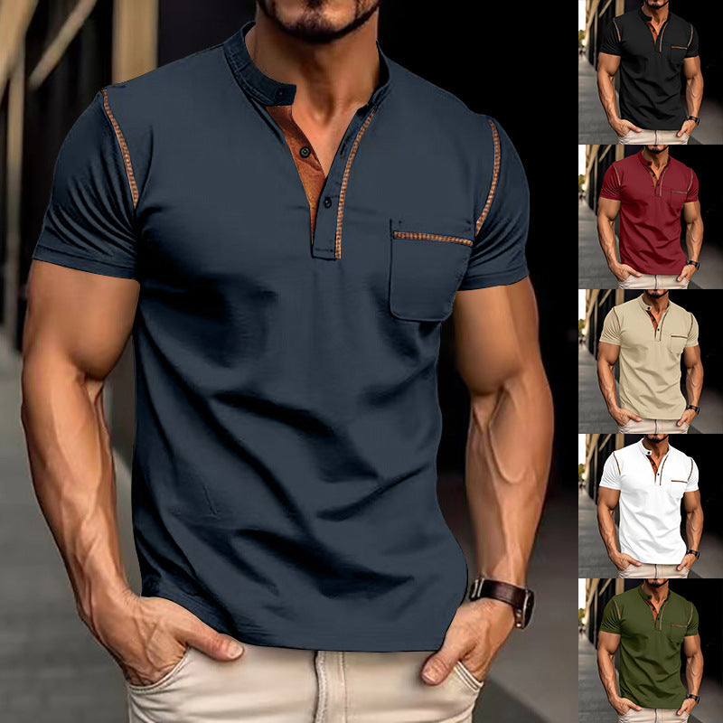 Short-sleeved Polo Shirt Summer Casual Quick-dry Tops Men Clothing Delight Stuffz