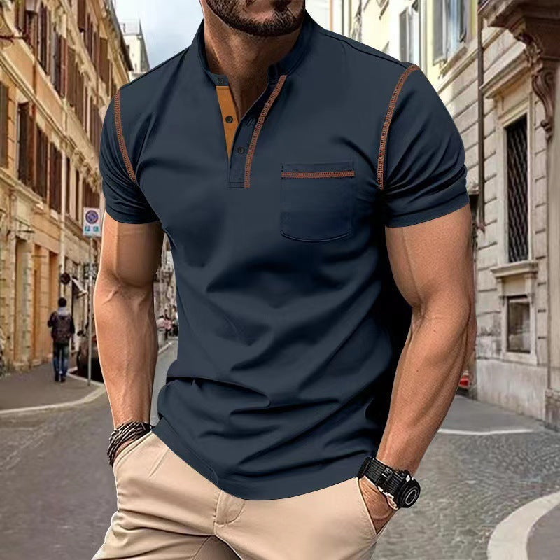 Short-sleeved Polo Shirt Summer Casual Quick-dry Tops Men Clothing Delight Stuffz