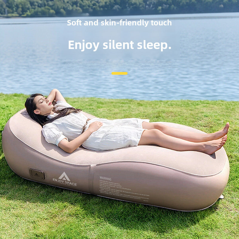 Outdoor Lazy Automatic Inflatable Single Sofa Recliner Foldable Home Leisure Portable Sofa For Lying And Sleeping