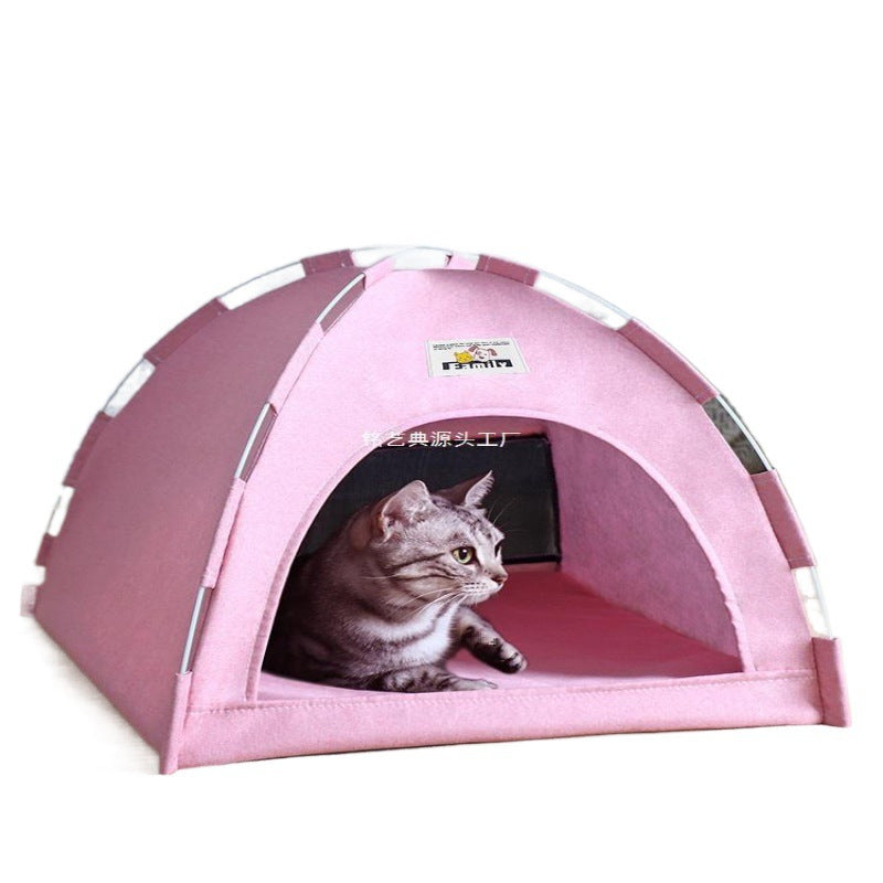 Cat Nest Tent Four Seasons Universal Dog Cat Bed Small And Medium Dog Removable And Washable Pet Supplies Summer Dog House Teddy Kennel