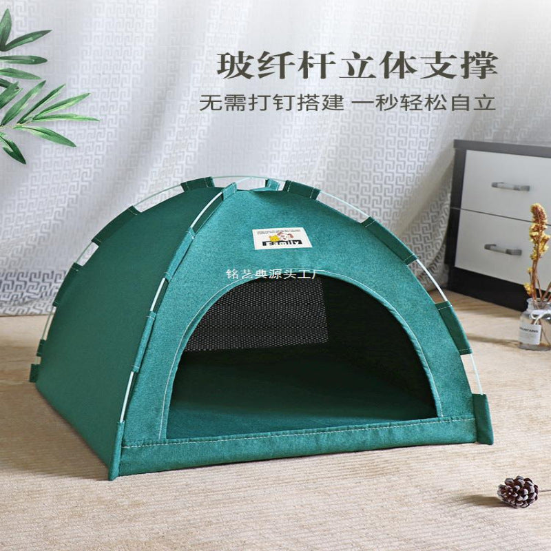 Cat Nest Tent Four Seasons Universal Dog Cat Bed Small And Medium Dog Removable And Washable Pet Supplies Summer Dog House Teddy Kennel