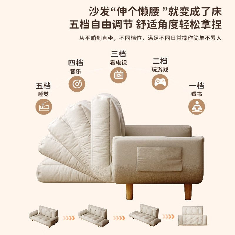 Lazy Sofa Lying Sleepable Tatami Human Dog Kennel Single Bedroom Small Sofa Chair Balcony Folding Sofa Bed