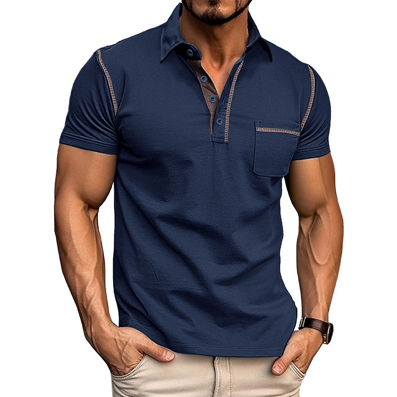 Short-sleeved Polo Shirt Summer Casual Quick-dry Tops Men Clothing Delight Stuffz