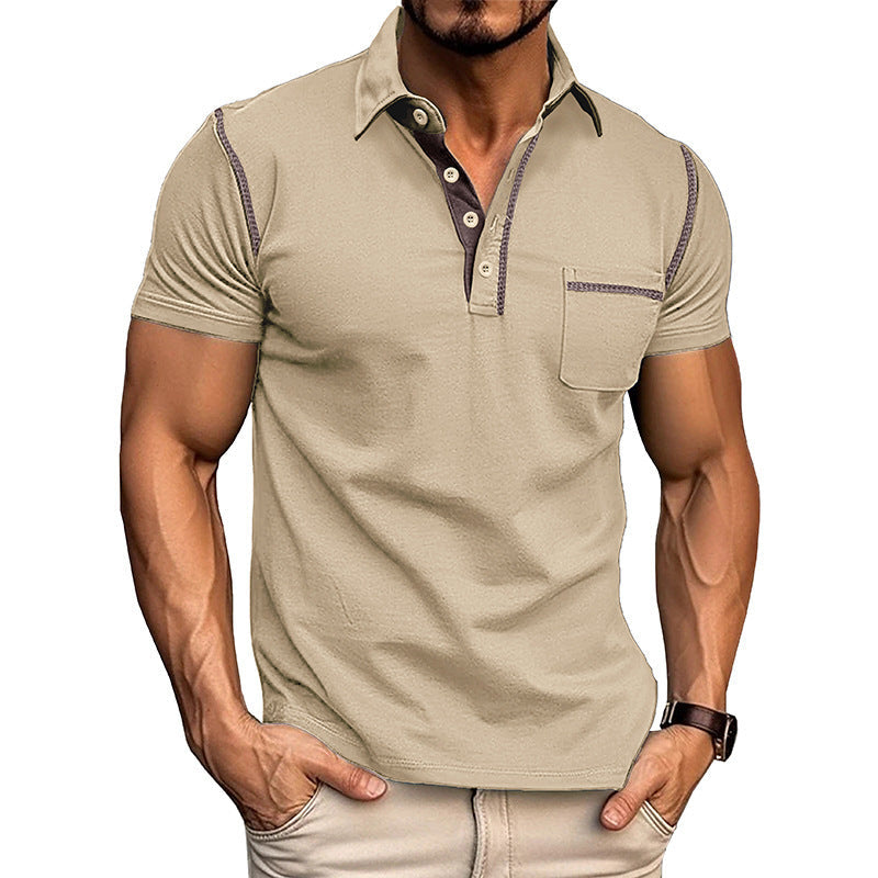 Short-sleeved Polo Shirt Summer Casual Quick-dry Tops Men Clothing Delight Stuffz