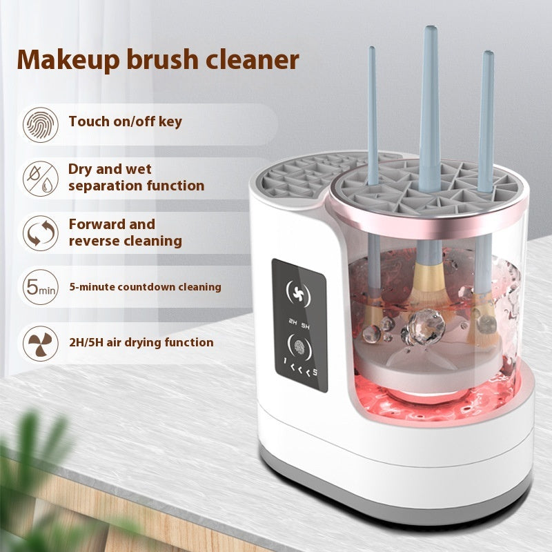 Electric Makeup Brush Cleaner Rechargeable Makeup Brushes Cleaning Tool Automatic Makeup Brush Cleaning Stand Device Delight Stuffz